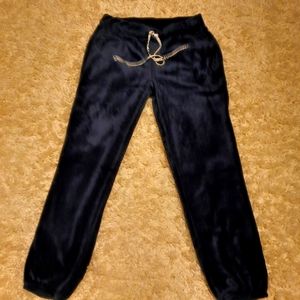 Lucky Brand Navy Blue Fuzzy Joggers